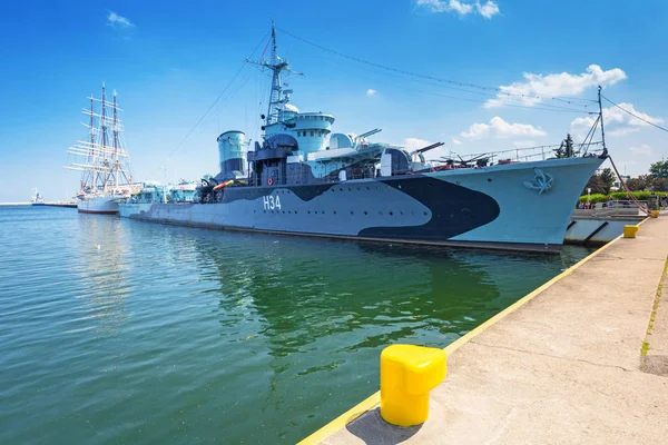 Gdynia Poland June 2019 Polish Destroyer Orp Blyskawica Lightning Preserved — Stock Photo, Image