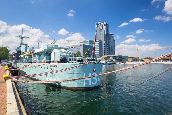 Gdynia Poland June 2019 Polish Destroyer Orp Blyskawica Lightning Preserved — Stock Photo, Image