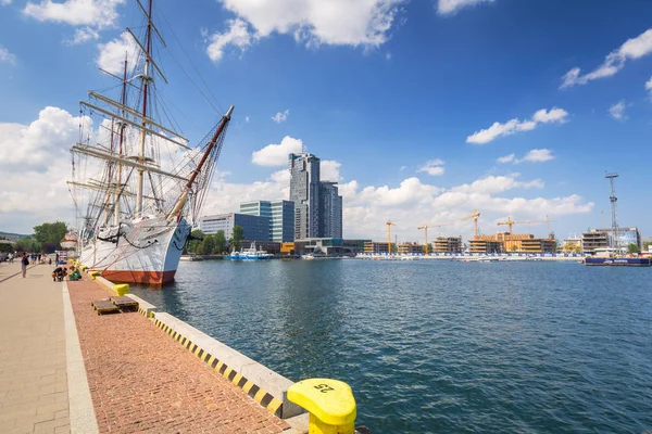 Gdynia Polsko Června 2019 Polská Fregata Dar Pomorza Baltském Moři — Stock fotografie