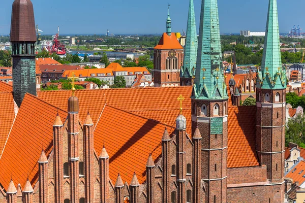 Архитектура Базилики Святой Марии Гданьске Польша — стоковое фото