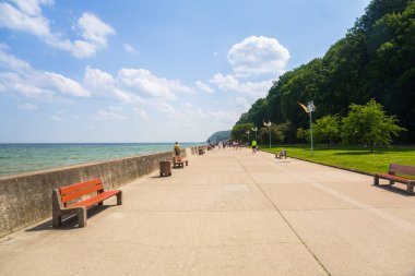 Gdynia Baltık deniz bulvarı, Polonya.