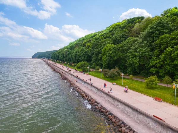 Baltic Sea Boulevard Gdynia Polen — Stockfoto