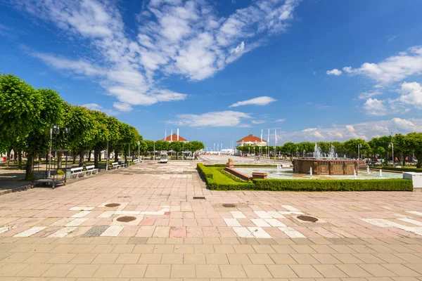 Sopot Polonya Baltık Deniz Iskelesi Ile Meydanı — Stok fotoğraf