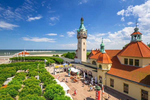 Sopot Polonya Haziran 2019 Baltık Denizi Nde Sopot Polonya Deniz — Stok fotoğraf