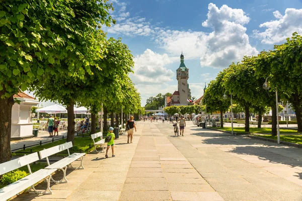 Sopot Polen Juni 2019 Promenade Aan Oostzee Sopot Polen Sopot — Stockfoto