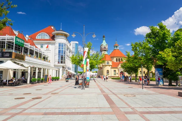 Sopot Polska Czerwca 2019 Piękna Architektura Sopotu Morzu Bałtyckim Polska — Zdjęcie stockowe