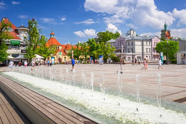 폴란드 소포트 2019년 19일 폴란드 발트해의 소포트 Sopot 아름다운 건축물 — 스톡 사진
