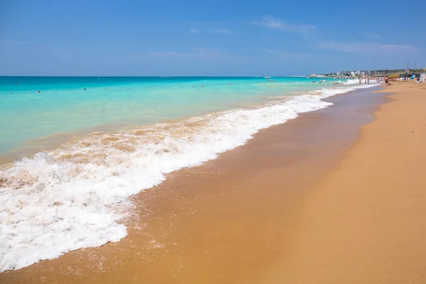 Blauwe Lagune Van Het Strand Van Turkse Rivièra Buurt Van — Stockfoto