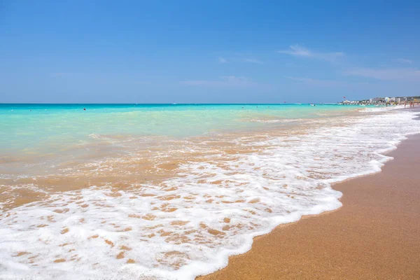 Török Riviéra Side Közelében Strand Kék Lagúna — Stock Fotó