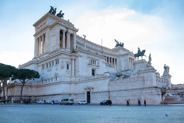 Ulusal Anıt Roma Mimarisi Güneşli Gün Talya — Stok fotoğraf