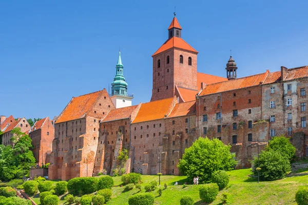 Gyönyörű Építészet Grudziadz Granaries Wisla Folyó Lengyelország — Stock Fotó