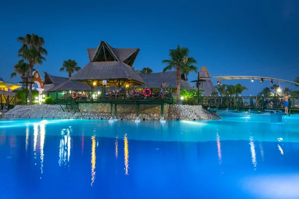 Side, Turkey - June 12, 2018: Beautiful pool area of the TT Pega — Stock Photo, Image