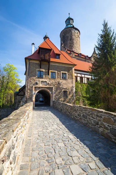 Prachtige Czocha Castle op Sunny Day, Polen — Stockfoto