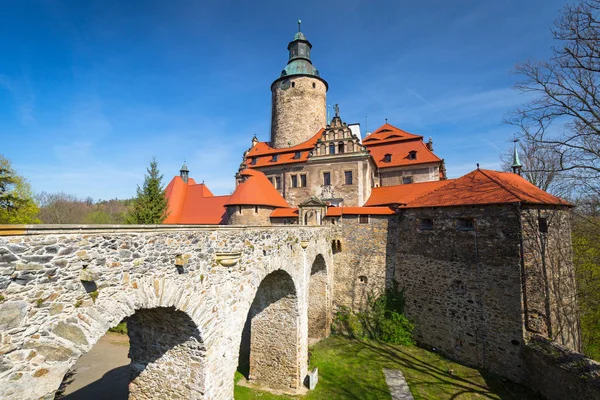 Beautiful Czocha Castle Sunny Day Poland — Stock Photo, Image