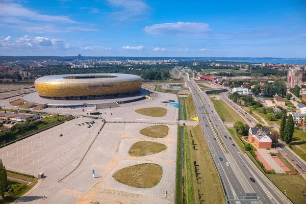 폴란드의 그단스크 2019 폴란드의 아름다운 모양의 경기장이 그단스크 — 스톡 사진