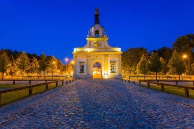 Geceleri Bialystok Branicki Sarayı Amazing mimarisi, Polonya