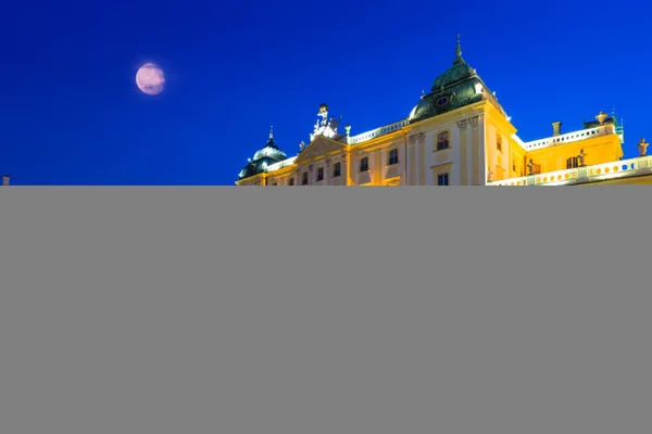 Erstaunliche Architektur Des Branicki Palastes Bialystok Bei Nacht Polen — Stockfoto