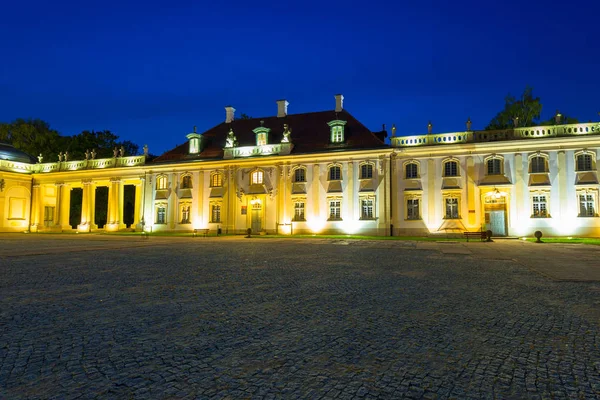 Increíble Arquitectura Del Palacio Branicki Bialystok Por Noche Polonia — Foto de Stock