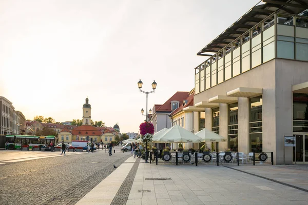 Bialystok Polen September 2018 Architektur Des Kosciusko Hauptplatzes Mit Rathaus — Stockfoto