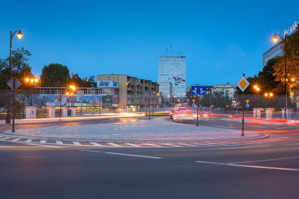 Bialystok Polonia Septiembre 2018 Paisaje Urbano Bialystok Con Semáforos Polonia — Foto de Stock