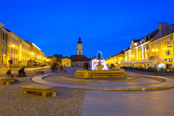 Bialystok Poland September 2018 Kosciusko Main Square Town Hall Bialystok — Stock Photo, Image