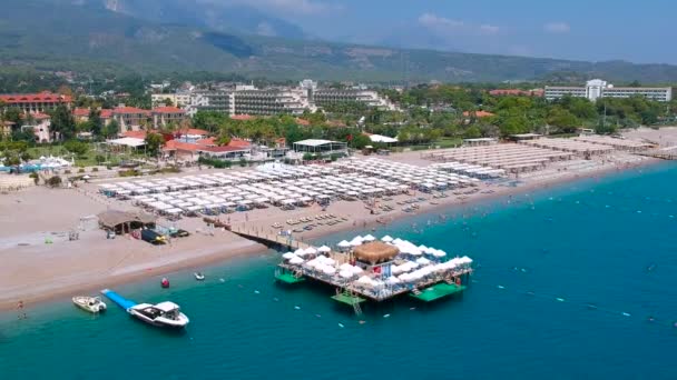 Costa Riviera Turca Con Playa Increíble Tekirova — Vídeos de Stock