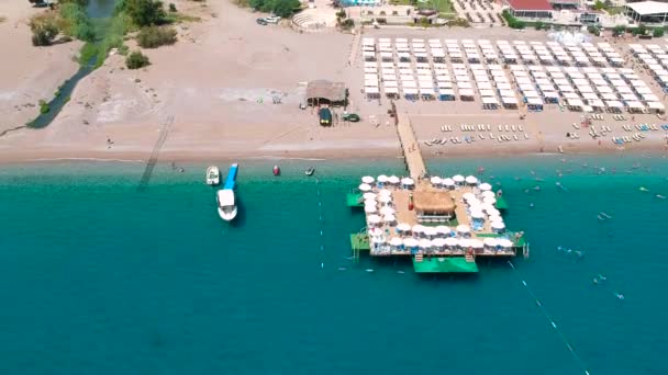 Costa Riviera Turca Con Playa Increíble Tekirova — Vídeos de Stock