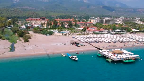 Costa Riviera Turca Com Praia Incrível Tekirova — Vídeo de Stock
