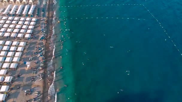 Costa Riviera Turca Con Playa Increíble Tekirova — Vídeos de Stock