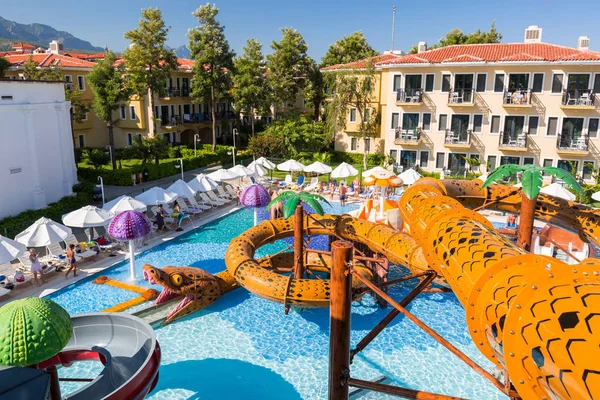 Tekirova Turkiet September 2019 Vackert Poolområde Phaselis Rose Hotel Tekirova — Stockfoto