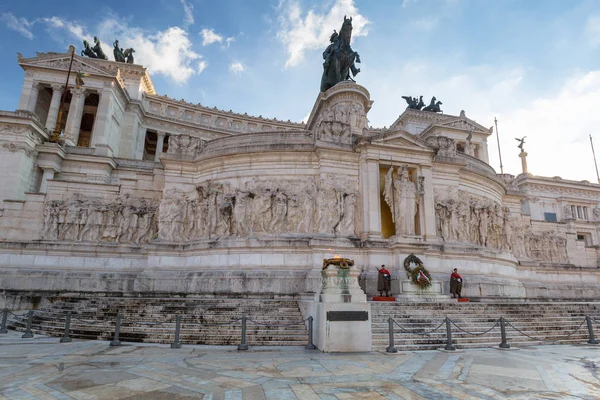 Roma Gennaio 2019 Soldati Monumento Nazionale Roma Nella Giornata Sole — Foto Stock