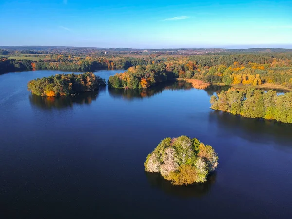 폴란드 가을에 호수의 — 스톡 사진