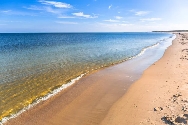 Hermosa Playa Del Mar Báltico Gdansk Polonia — Foto de Stock