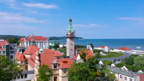 Sopot Polonia Giugno 2019 Bella Architettura Sopot Nel Mar Baltico — Video Stock