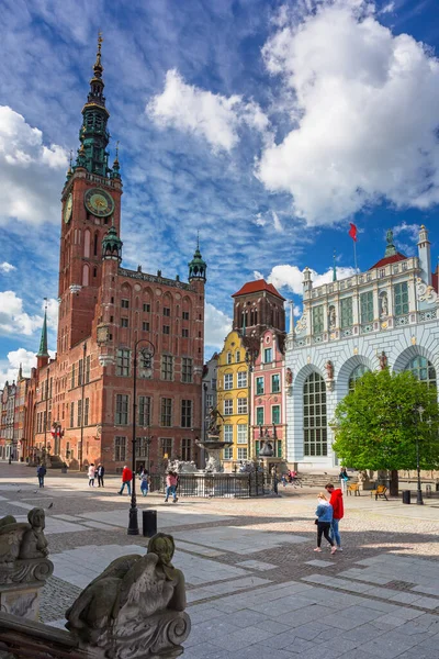 Gdaňsk Polsko Května 2020 Architektura Starého Města Polském Gdaňsku Gdaňsk — Stock fotografie