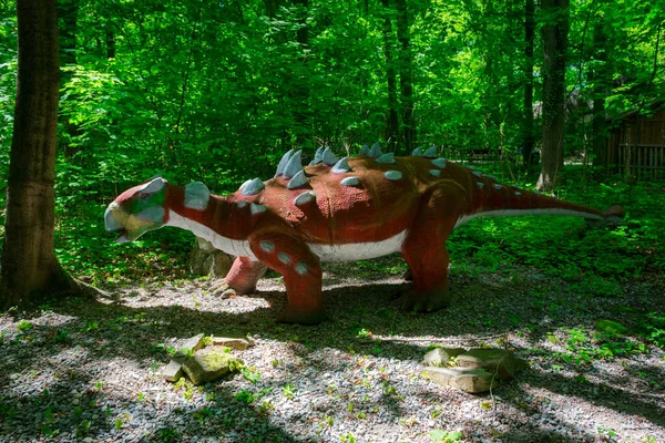 Malbork Polsko Června 2020 Realistický Dinosaurus Parku Dino Polském Malborku — Stock fotografie