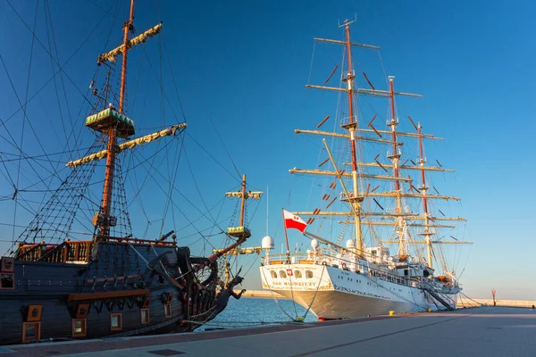 Gdynia Poland June 2020 Dar Modziezy Polish Gift Youthsail Ship — 图库照片