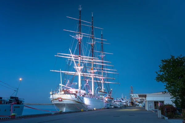 Gdynia Polonia Giugno 2020 Nave Museo Dar Pomorza Nel Mar — Foto Stock