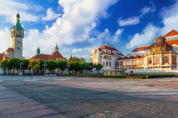 Farol Junto Mar Báltico Sopot Polónia — Fotografia de Stock