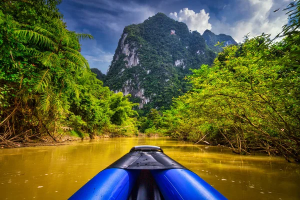 Rafting Rainforest Khao Sok National Park — Stock Photo, Image