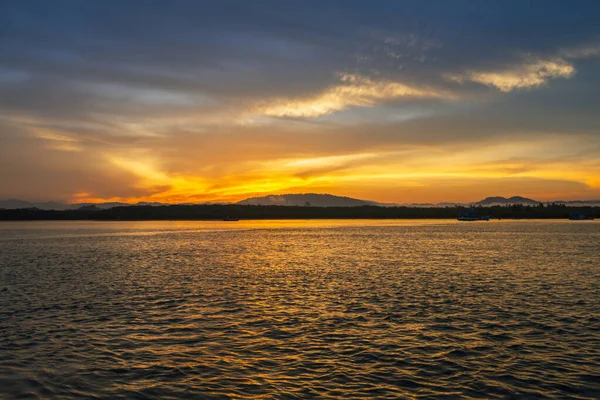 美しい夕日 アンダマン海 — ストック写真