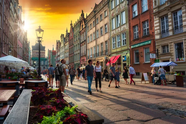Gdansk Polonya Haziran 2020 Gdansk Polonya Daki Eski Kasabanın Mimarisi — Stok fotoğraf