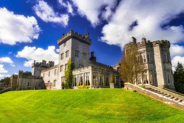 Zamek Dromoland Latem Clare Irlandia — Zdjęcie stockowe