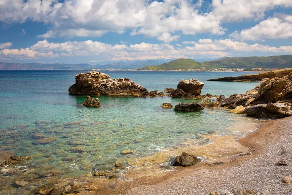Όμορφες Ακτές Της Κρήτης Ελλάδα — Φωτογραφία Αρχείου