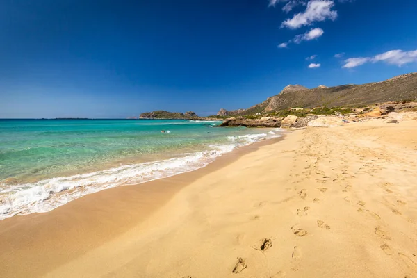 Beautiful Falassarna Beach Crete Greece — Stock Photo, Image