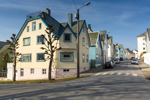 Alesund Noruega Abril 2018 Arquitetura Tradicional Colorida Cidade Alesund Noruega — Fotografia de Stock