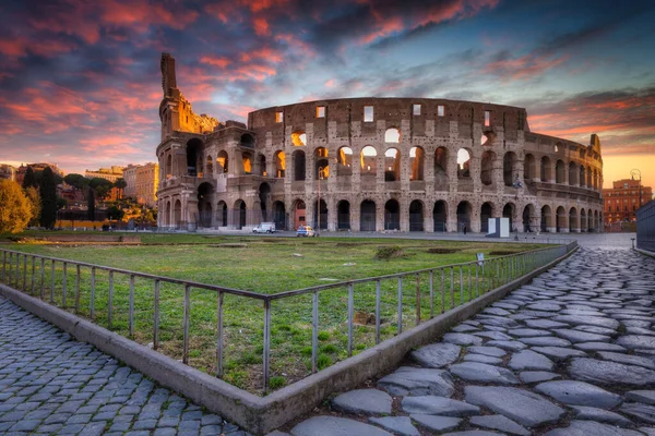 Coliseo Roma Amanecer Italia —  Fotos de Stock