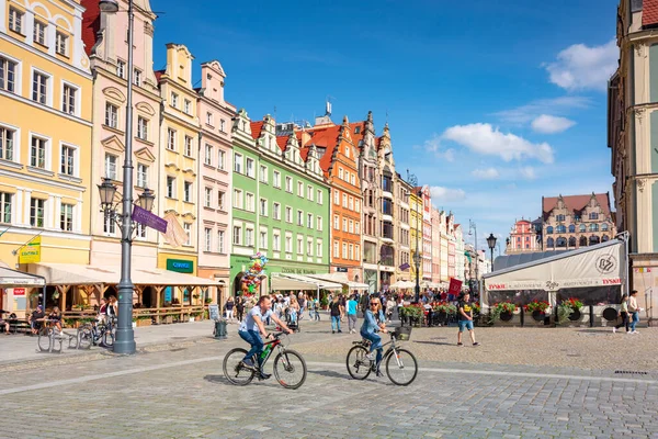 Wroclaw Polen September 2020 Prachtige Architectuur Van Het Oude Stadsplein — Stockfoto