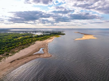 Beautiful scenery of Baltic Sea beach in Mikoszewo at summer, Poland