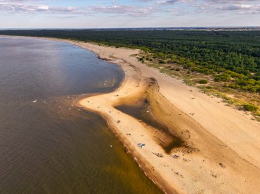 Beautiful scenery of Baltic Sea beach in Mikoszewo at summer, Poland